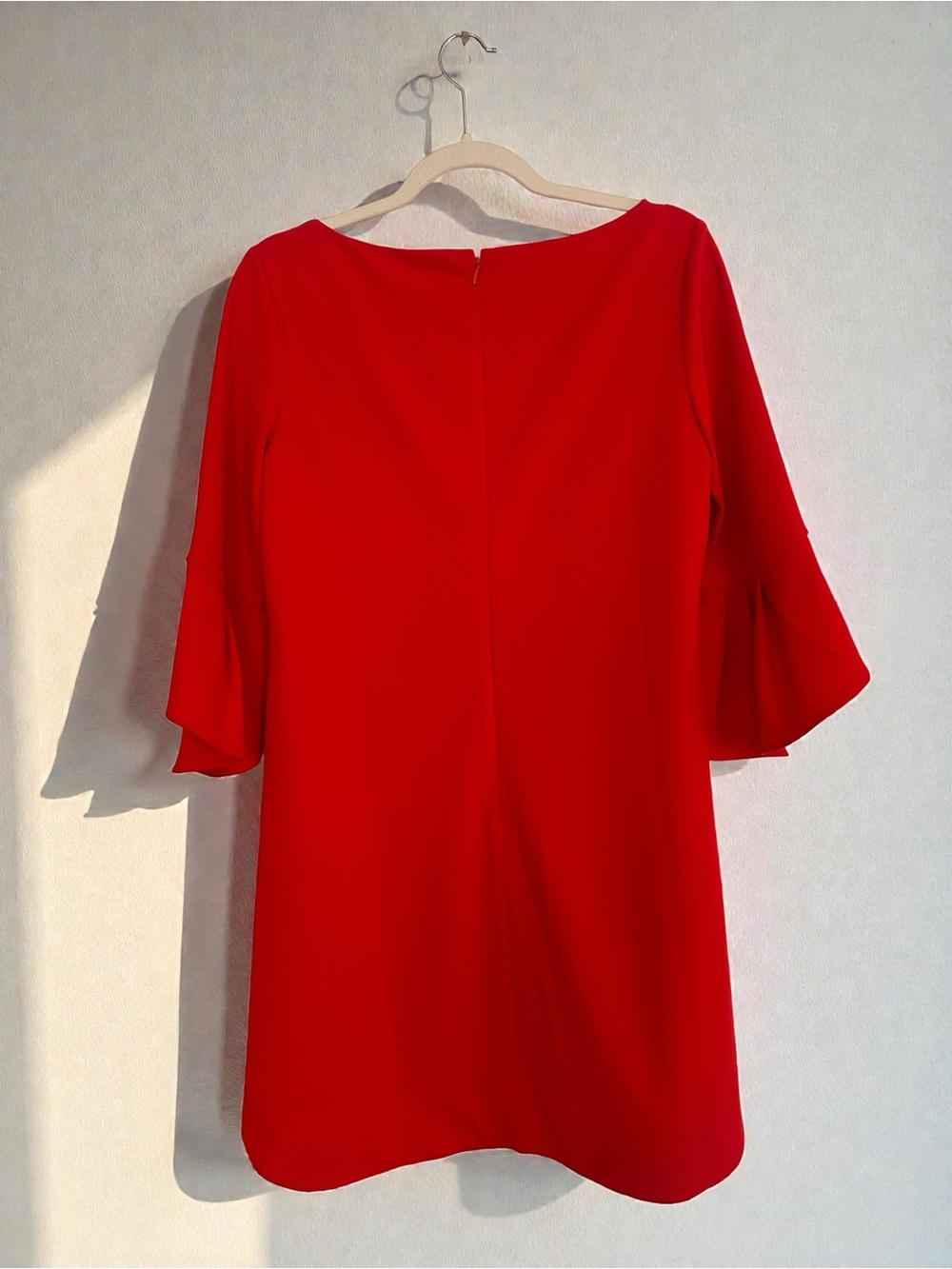 Vince Camuto Vibrant Red Dress with Back Zip - Picture 3 of 4